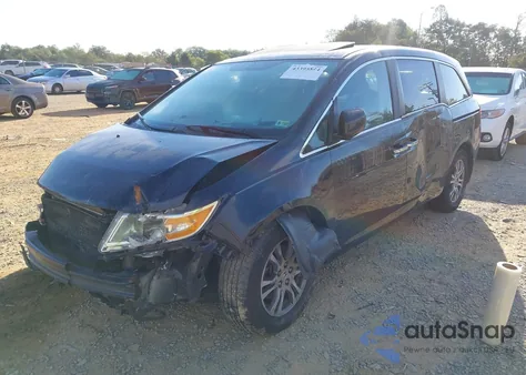 2013 Honda Odyssey Ex-L z USA, uszkodzony, nr VIN 5FNRL5H62DB084253